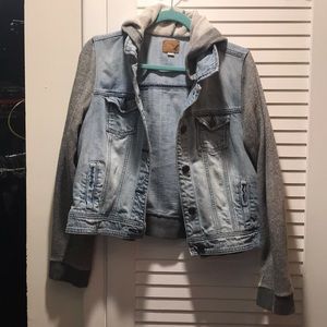 American Eagle Outfitters denim jacket/hoodie